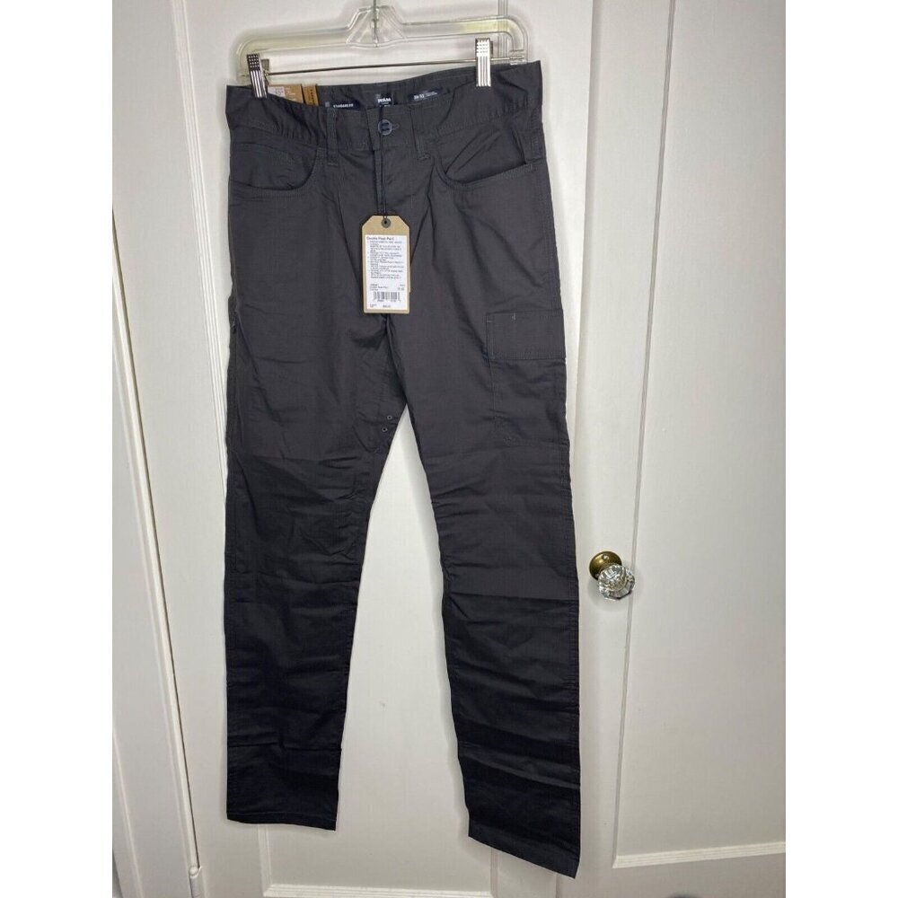 Prana Men's Double Peak Pants - Size 30/32 in Charcoal some stretch cargo pocket - Picture 2 of 8
